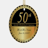 50周年記念結婚金 セラミックオーナメント (右)