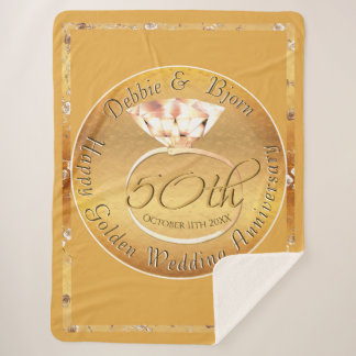 50周年記念結婚金&バラ シェルパブランケット