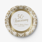 50周年記念結婚金 ペーパープレート (正面)