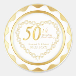 50周年記念結婚金 ラウンドシール