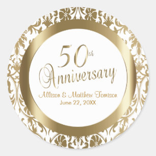50周年記念結婚金 ラウンドシール