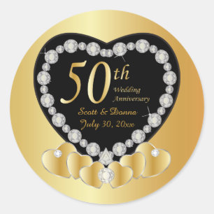 50周年記念結婚金 ラウンドシール