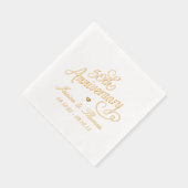 50周年記念結婚金 箔ナプキン (右)