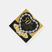 50周年記念結婚金 | DIY文字 スタンダードカクテルナプキン (角)