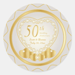 50周年記念結婚金 | DIY文字 ラウンドシール