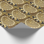 50周年記念結婚金 | DIY文字 ラッピングペーパー (角)