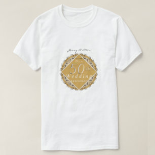 50周年記念結婚金Tシャツ Tシャツ