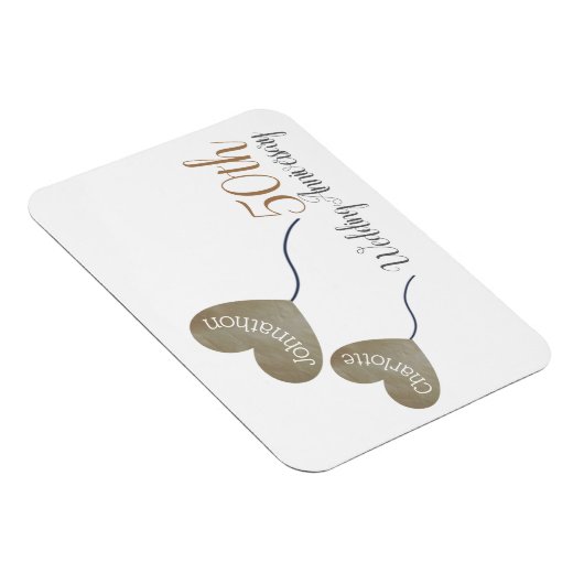 50周年記念結婚風船 マグネット (右側)