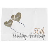 50周年記念結婚風船 ラージペーパーバッグ (裏面)