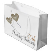 50周年記念結婚風船 ラージペーパーバッグ (裏面アングル)
