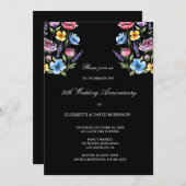 50周年記念結婚黒番 招待状 (正面/裏面)