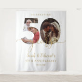 50周年記念結婚2写真背景 タペストリー (正面)
