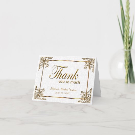 50周年記念結婚 – ありがとう サンキューカード (正面)