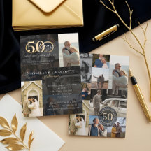 50周年記念結婚・今フォトコラージュ
