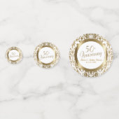 50周年記念結婚- Damask コンフェッティ (裏面)