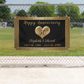 50周年記念金ゴールドの輝き – ぶら下がったのバナー 横断幕 (インサイチュ)