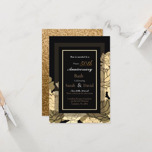 50周年記念金ゴールドイエロー&タンバラプリント車 カード (正面/裏面インサイチュ)