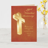 50周年記念金ゴールドクロス カード (黄色い花)