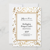 50周年記念金ゴールドスパークル – パーティの招待状 招待状 (裏面)