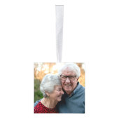 50周年記念金ゴールドダイヤモンド写真記念 キューブオーナメント (右)