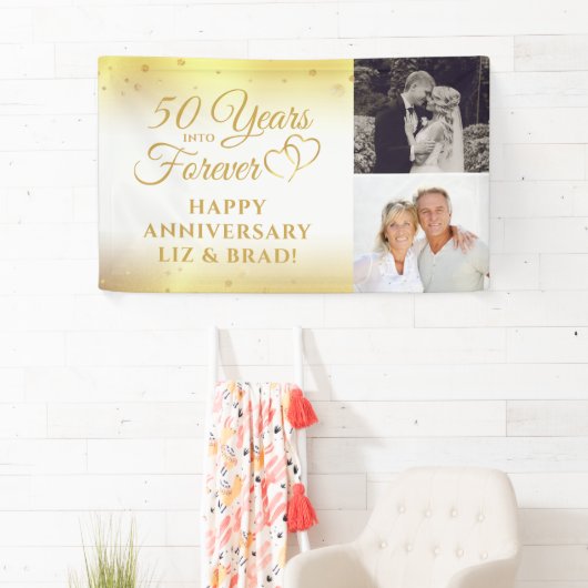 50周年記念金ゴールドハートが永遠に 横断幕 (インサイチュ)