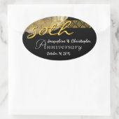 50周年記念金ゴールドバラシール 楕円形シール (バッグ)