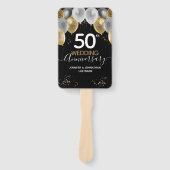 50周年記念金ゴールドバルーン ハンドファン (正面)