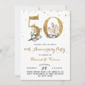 50周年記念金ゴールドフローラ招待状 招待状 (正面)