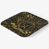 50周年記念金ゴールドフローラ ペーパープレート (傾斜あり)