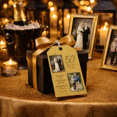 50周年記念金ゴールドメッセージカード ギフトタグ