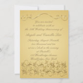 50周年記念金ゴールド招待状 招待状 (裏面)