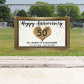 50周年記念金ゴールド紙吹雪-つるのバナー 横断幕 (インサイチュ)