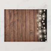 50周年記念金ゴールド素朴ハート日付の保存 案内ポストカード (裏面)