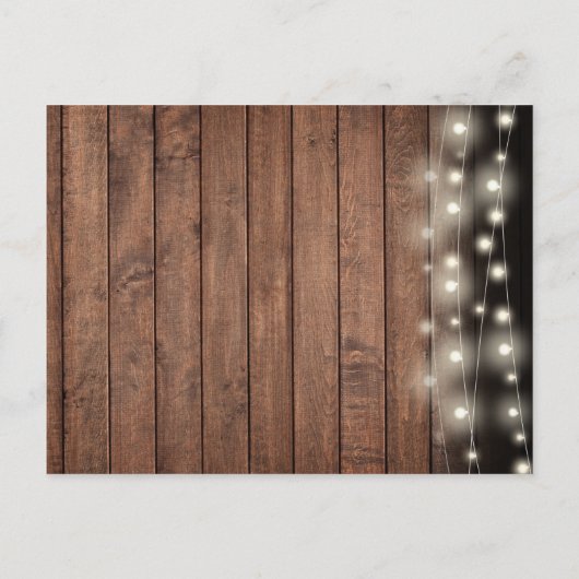 50周年記念金ゴールド素朴ハート日付の保存 案内ポストカード (裏面)