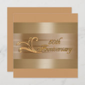 50周年記念金ゴールド赤 招待状 (正面/裏面)