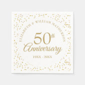 50周年記念金ゴールド スタンダードカクテルナプキン (正面)