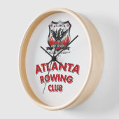 50周年記念10インチラウンドウォールクロック、木枠 壁時計 (傾斜)