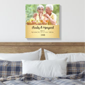 50周年記念12x12フォトパーソナライズされたキャンバス キャンバスプリント (インサイチュ (寝室))