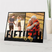 50周年記念2フォトゴールデン結婚ズ カード (正面)