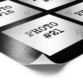 50周年記念26フォトコラージュ黒と金ゴールド フォトプリント            (角)