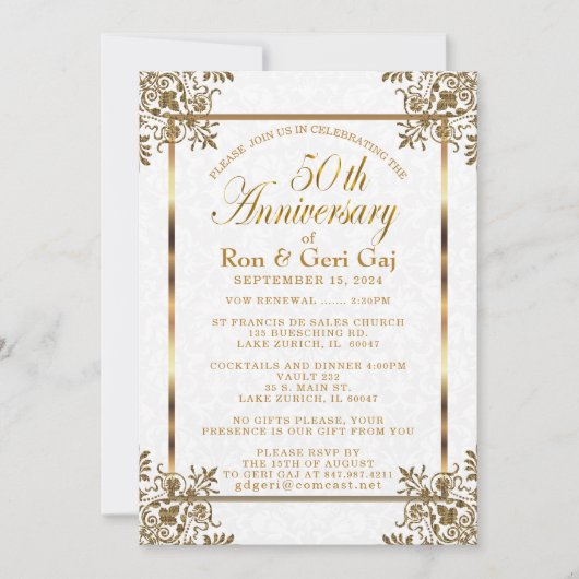 50周年記念2 招待状 (正面)