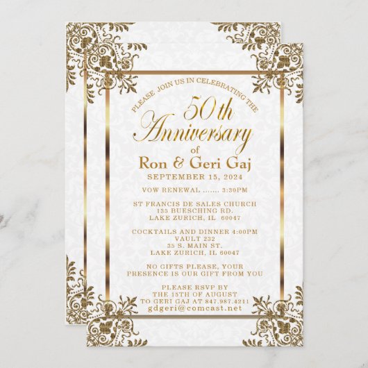 50周年記念2 招待状 (正面/裏面)