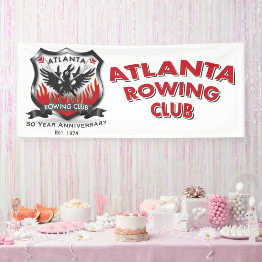 50周年記念2.5 x 6'ビニールバナー 横断幕 (パーティー)