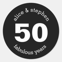 50周年記念50年 ラウンドシール
