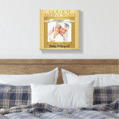 50周年記念8x8パーソナライズされた写真 キャンバスプリント (インサイチュ (寝室))