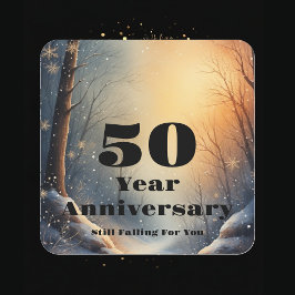 50周年記念　ずっとあなたに夢中 スクエアシール