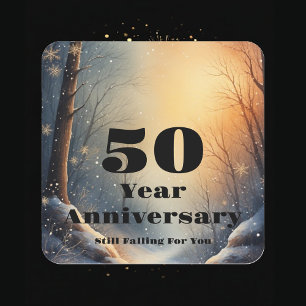 50周年記念 ずっとあなたに夢中 スクエアシール