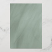 50周年記念 グレード翡翠にゴールド 箔招待状 (裏面)