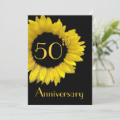 50周年記念 ゴールドひまわり 招待状 (スタンド正面)