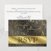 50周年記念 ゴールドアニバーサリーカード 返信 (正面/裏面)